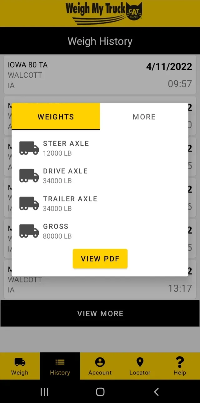 Weigh My Truck - Screen 5