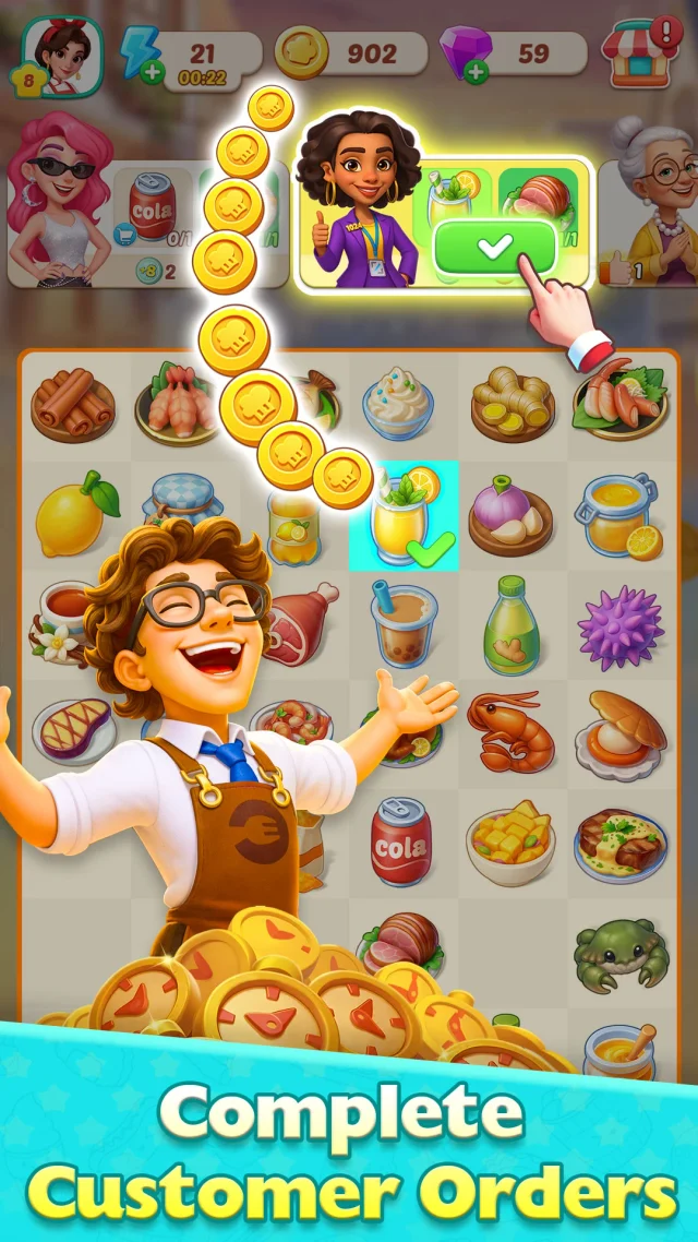 Foodstars: Merge & Cook - Screen 3