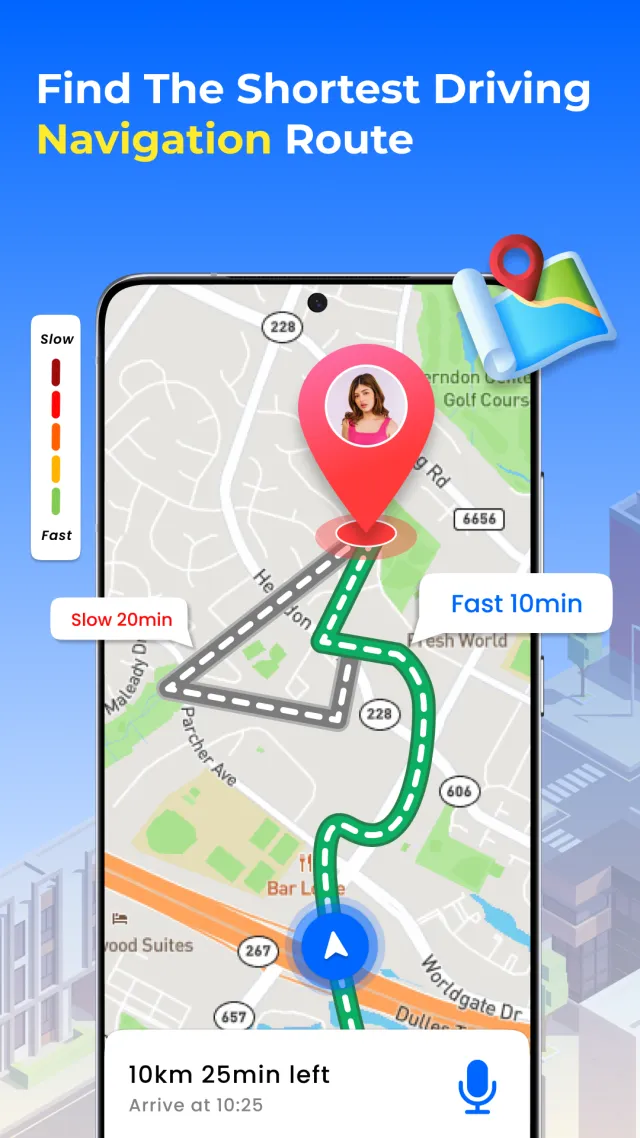 GPS Satellite Earth Map View - Screen 3