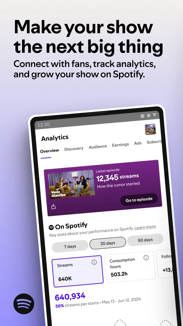 Spotify for Creators - Screen 1