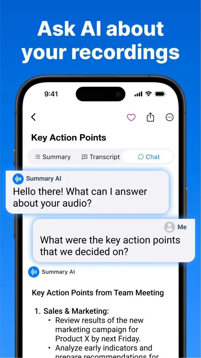 Summary - AI Note Taker - Screen 4