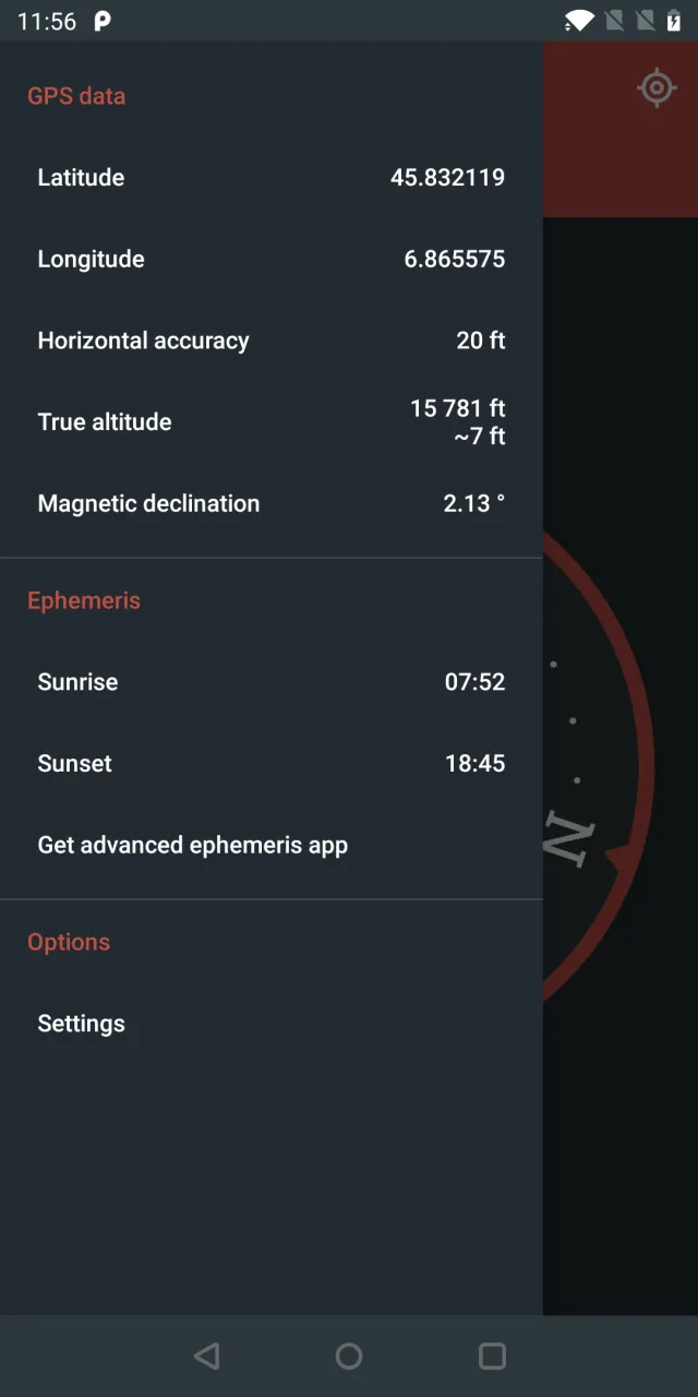 Compass - Screen 2