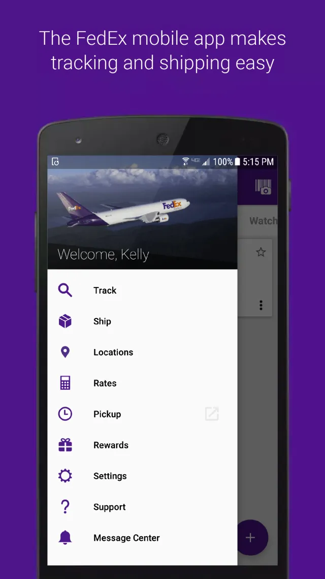 FedEx Mobile - Screen 1