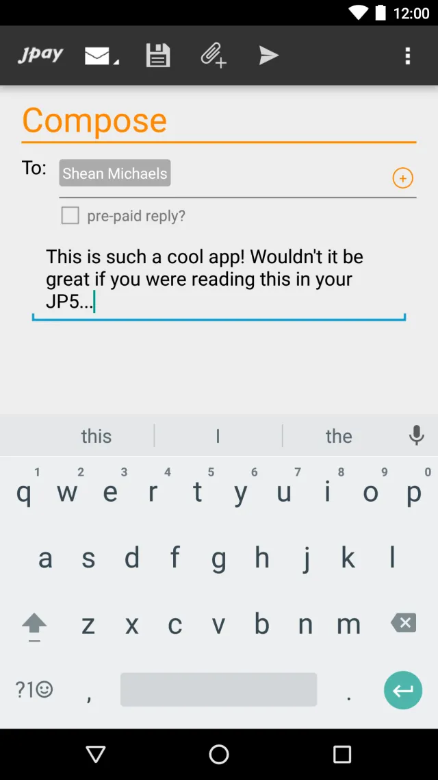JPay - Screen 3