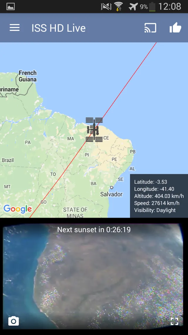 ISS Live Now: Live Earth View - Screen 7