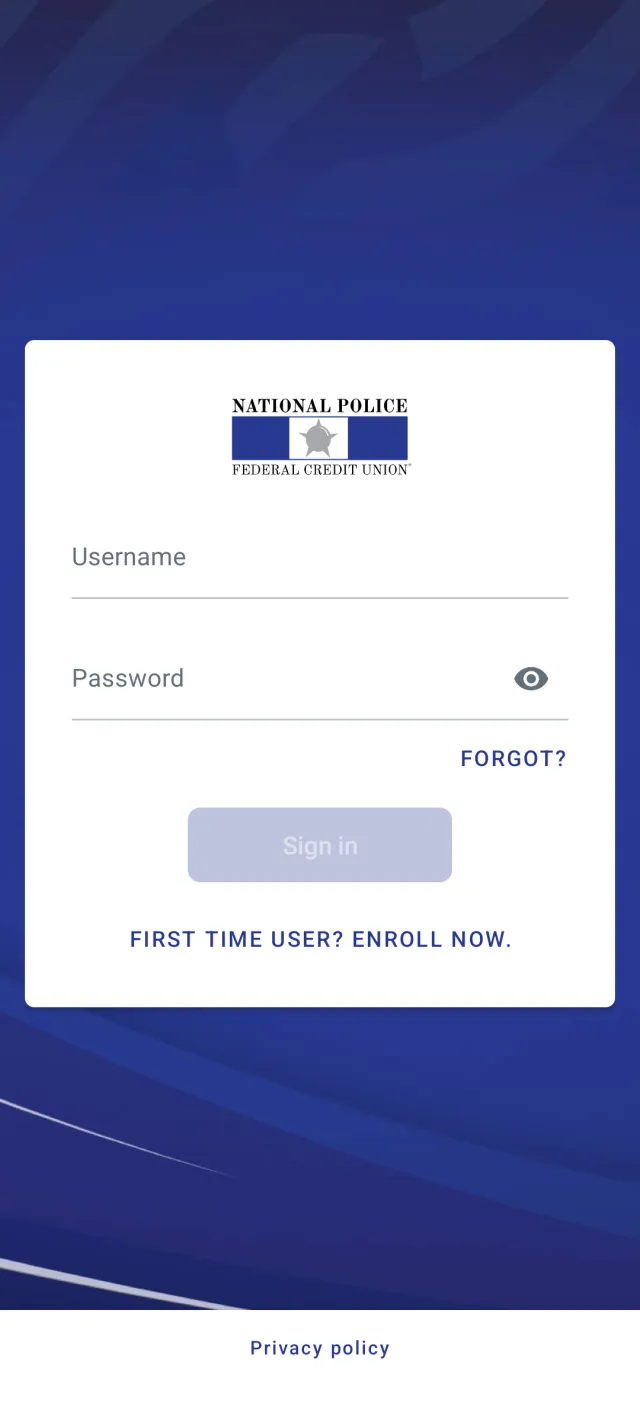 National Police FCU - Screen 1