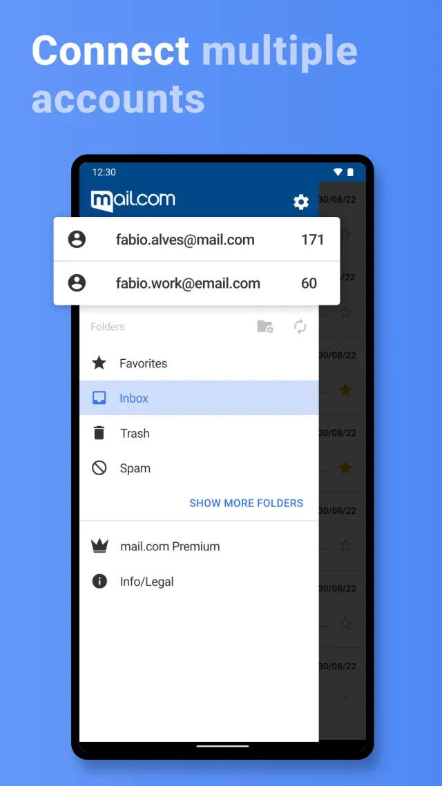 mail.com: Email app & Cloud - Screen 3