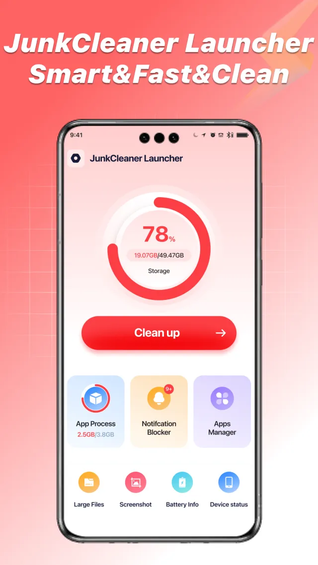JunkCleaner Launcher - Screen 1