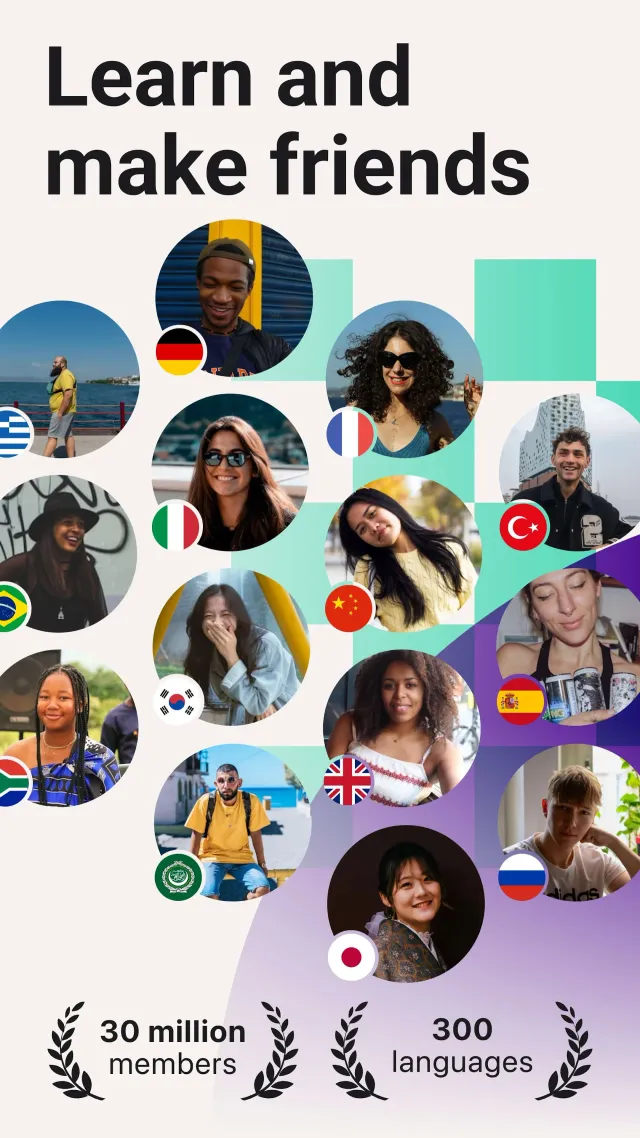 Tandem: Language exchange - Screen 1