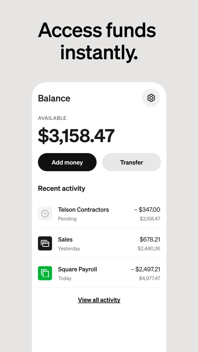 Square Point of Sale: Payment - Screen 3