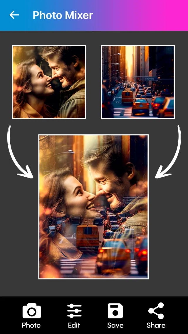 Blend Photos - Photo Blender - Screen 1