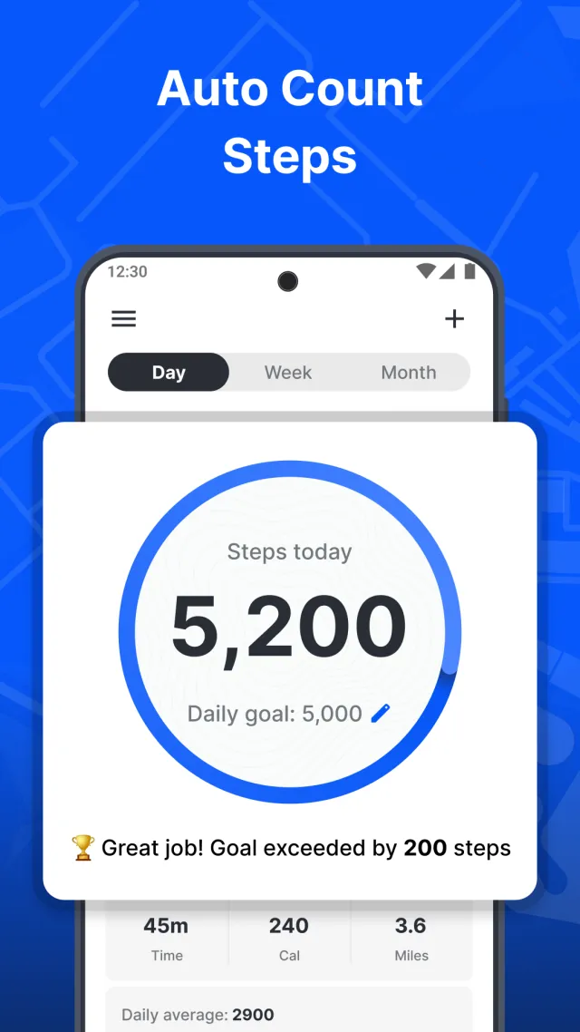 Step Tracker Launcher - Screen 1