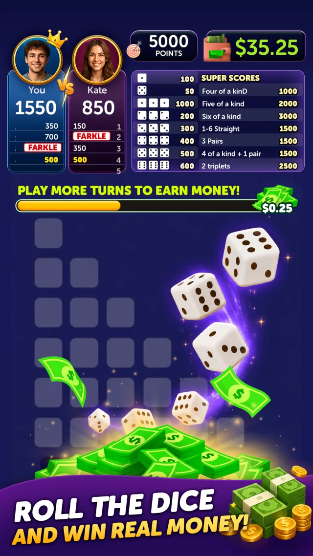 Fast Cash Farkle - Screen 4