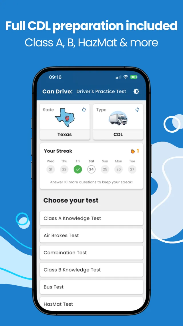 Driver's License Practice Test - Screen 6