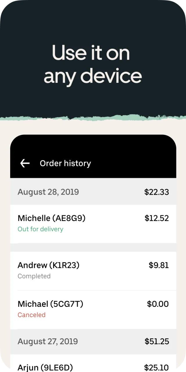 Uber Eats Order Manager - Screen 4
