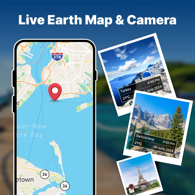 EarthVista: Live Satellite Map - Screen 1