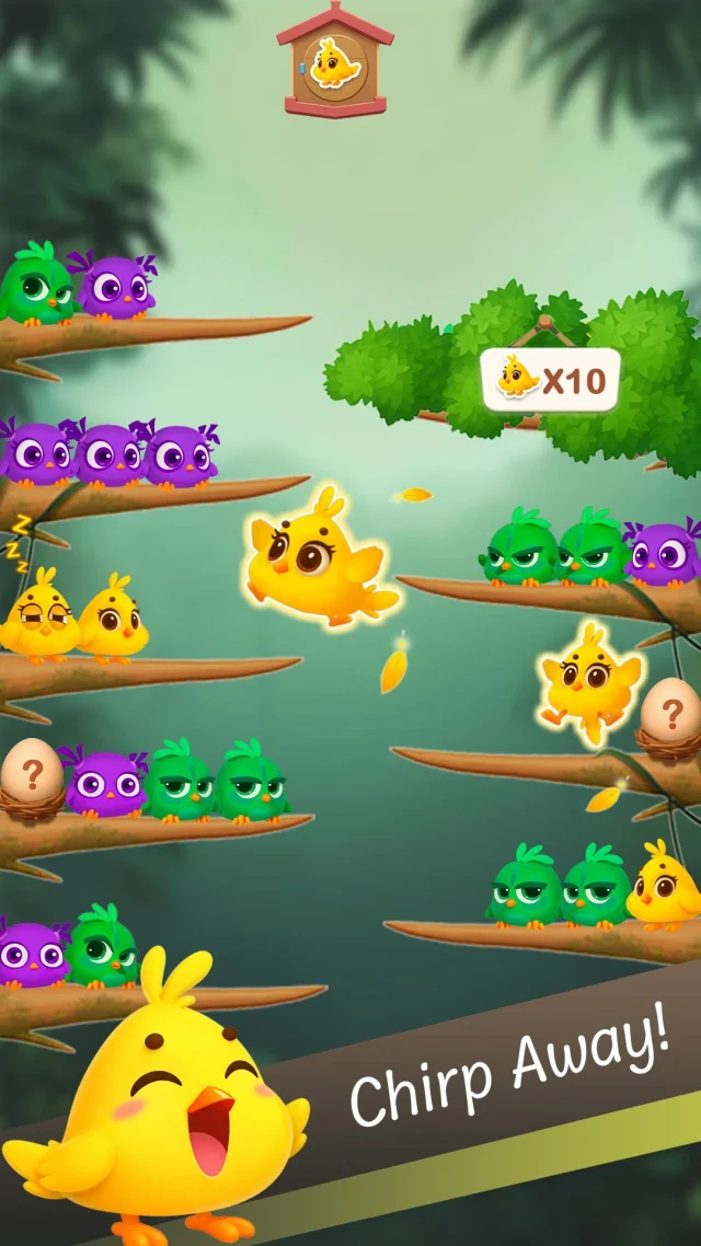 Chirpy Sort: Bird Color Puzzle - Screen 2