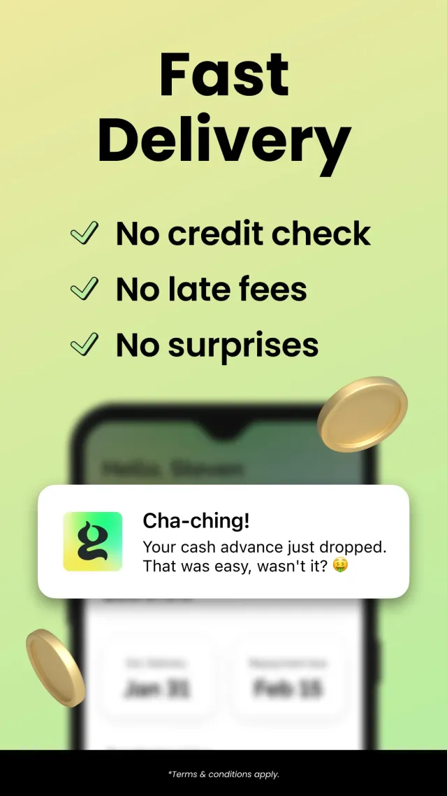 Grant Cash Advance - Screen 2