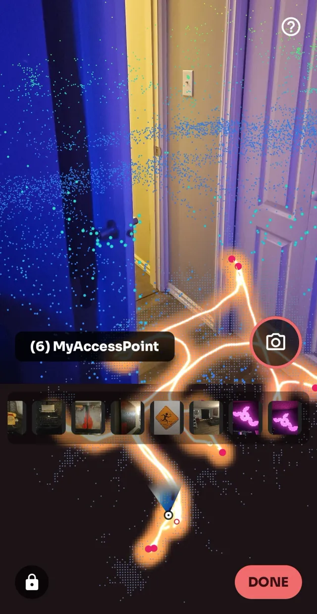 NetLens: Wifi Heatmap Survey - Screen 2