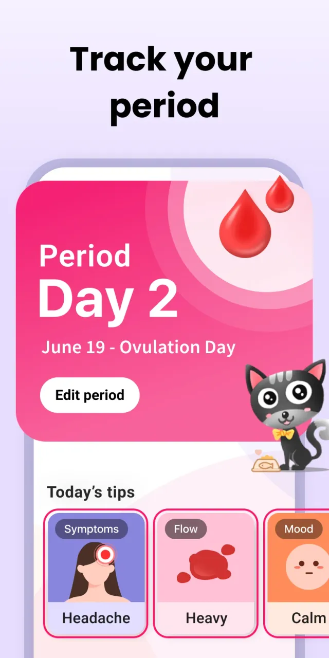 Period Calendar Period Tracker - Screen 2