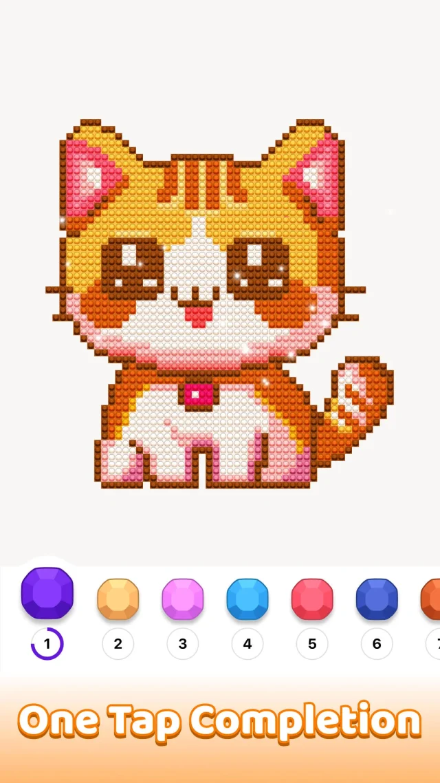 Jewelscapes: Color by Number - Screen 4