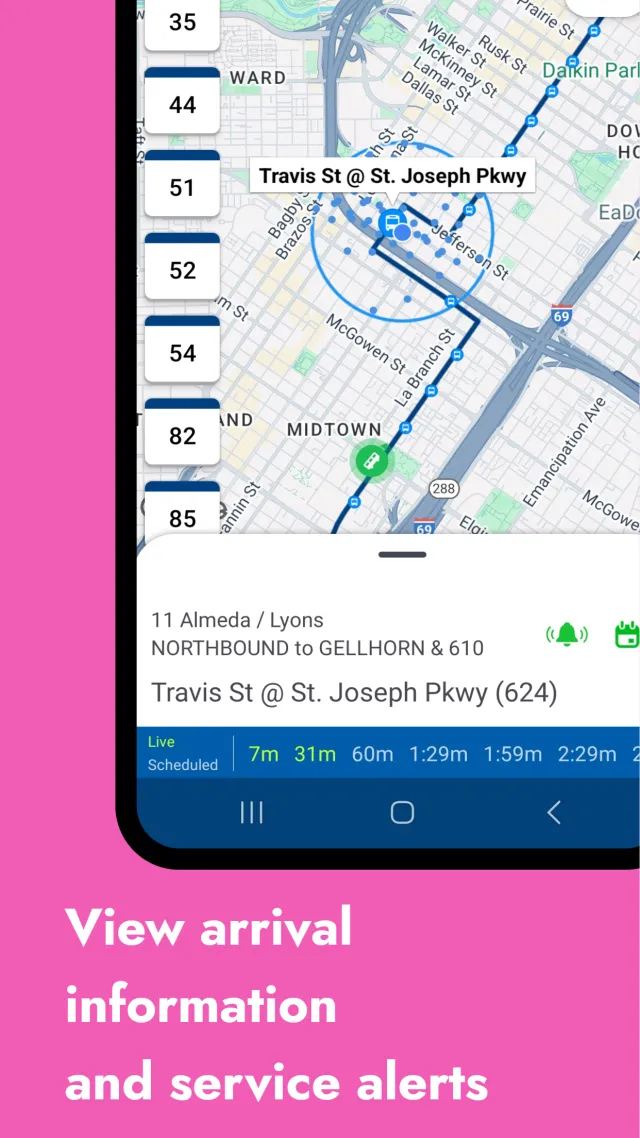 RideMETRO - Screen 2