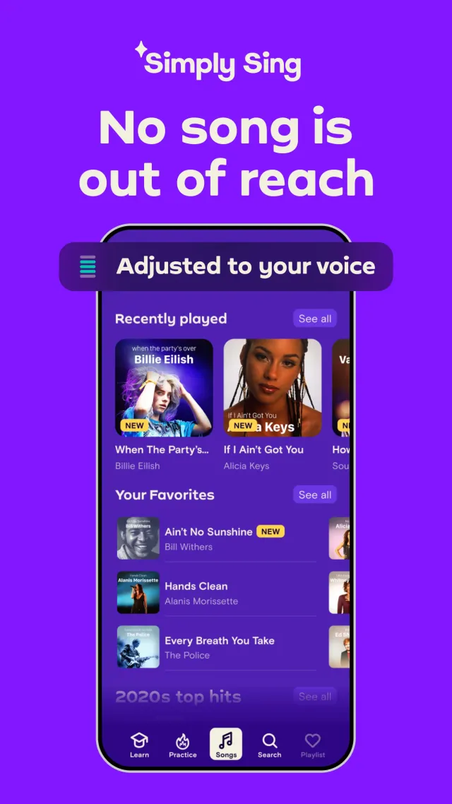 Simply Sing: My Singing App - Screen 1