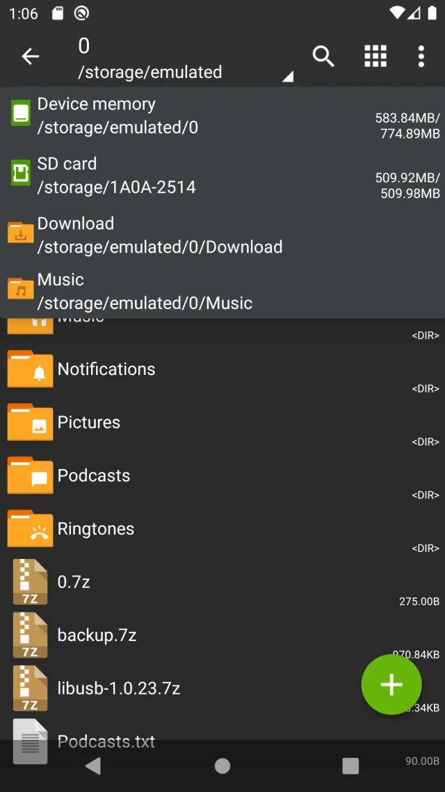 ZArchiver - Screen 8
