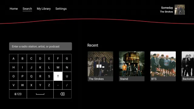 iHeartRadio for Google TV - Screen 1
