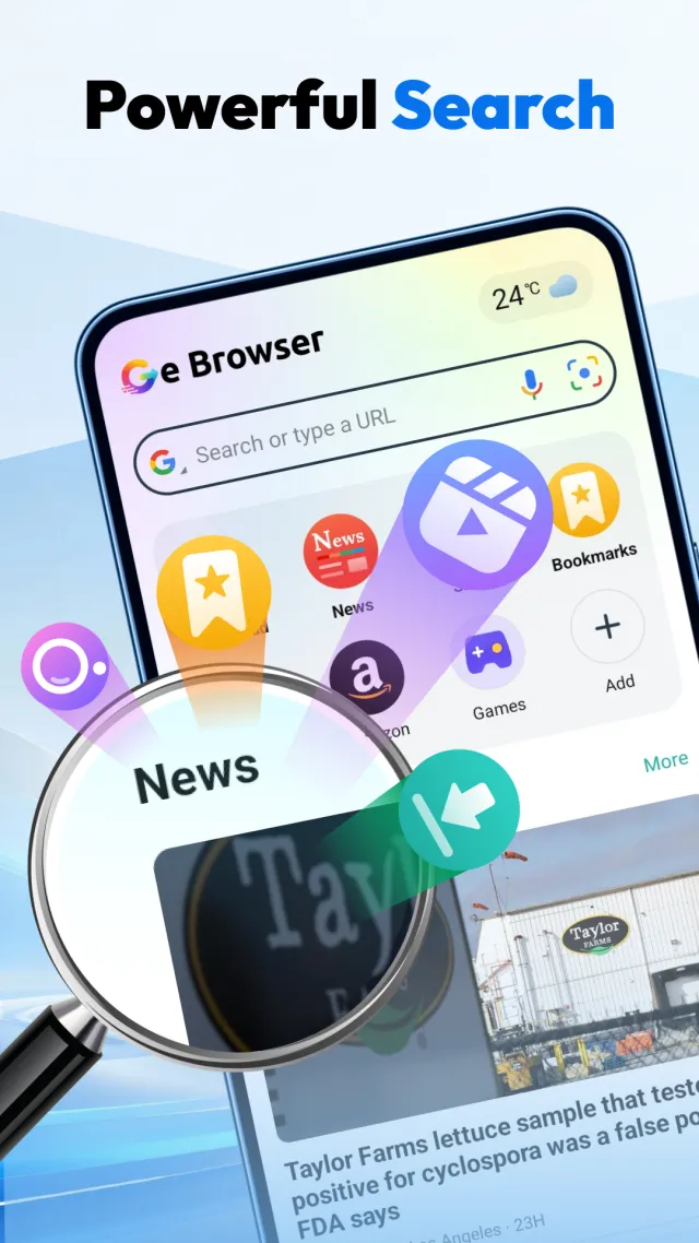 Ge Browser - Safe & Smart - Screen 1