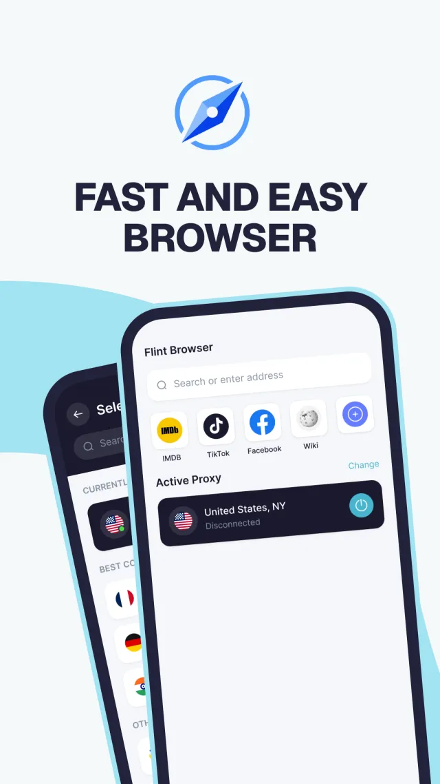 Flint Browser - Screen 1
