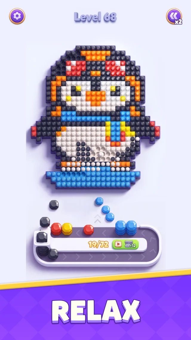 Jewel Loop - Coloring Sort - Screen 1