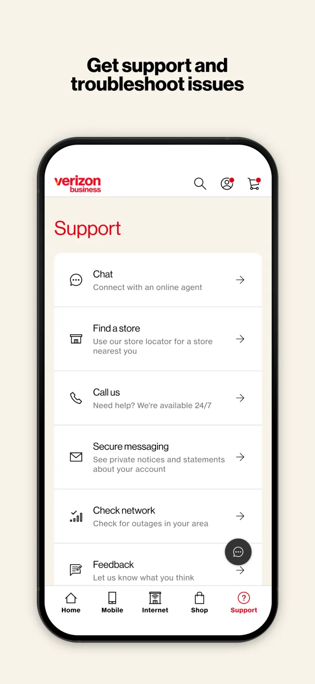 My Verizon For Business - Screen 6