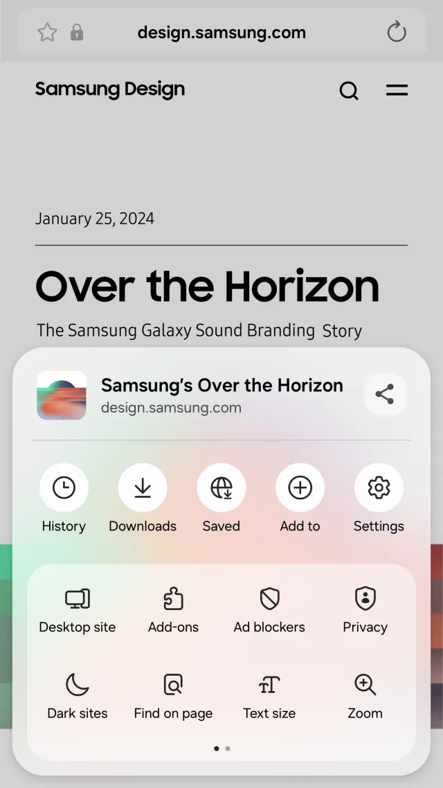 Samsung Browser - Screen 2