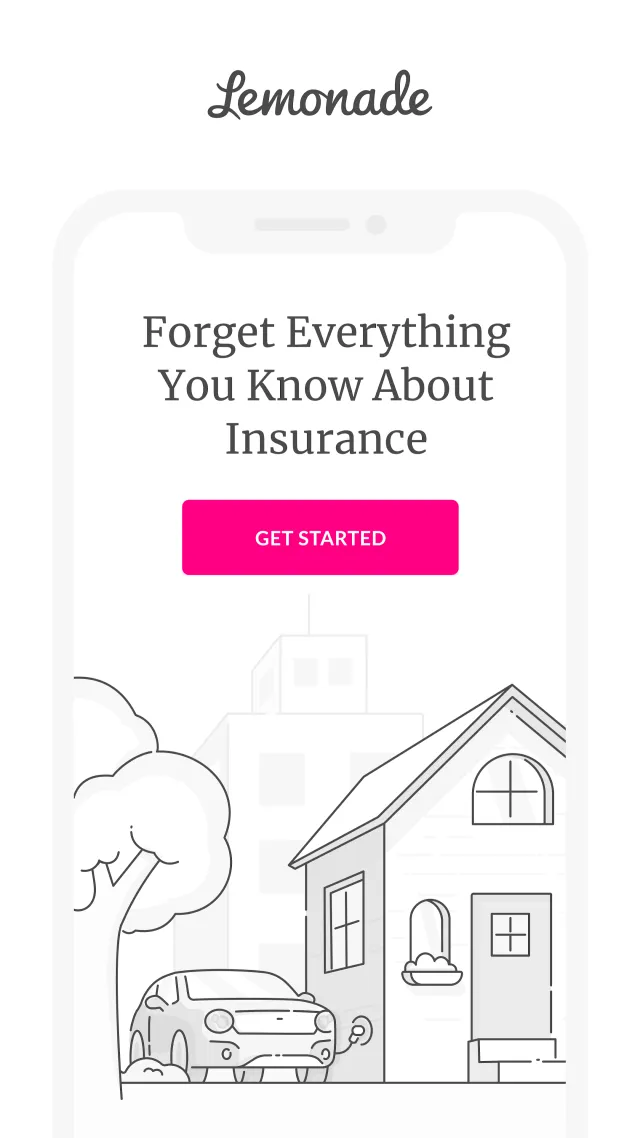 Lemonade Insurance - Screen 1