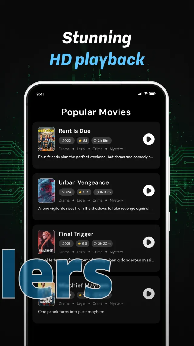 Movies Drama & TV series: Info - Screen 4
