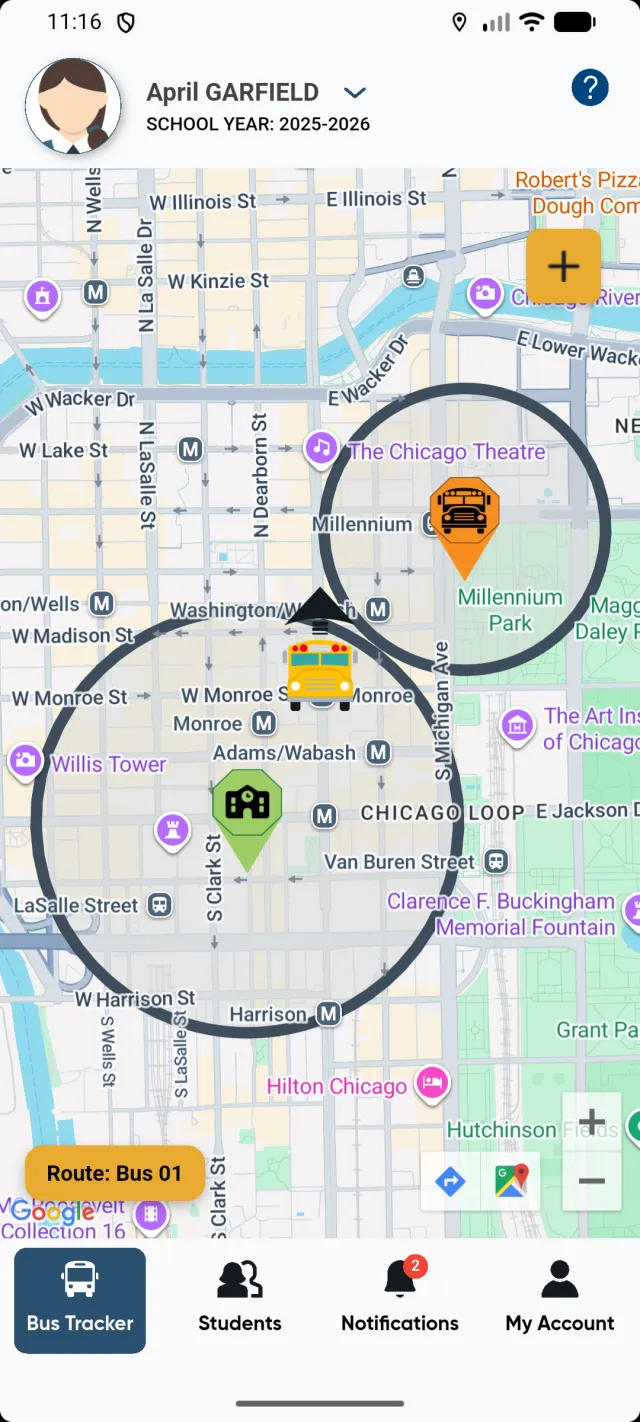 EZArrival: K12 Transportation - Screen 2