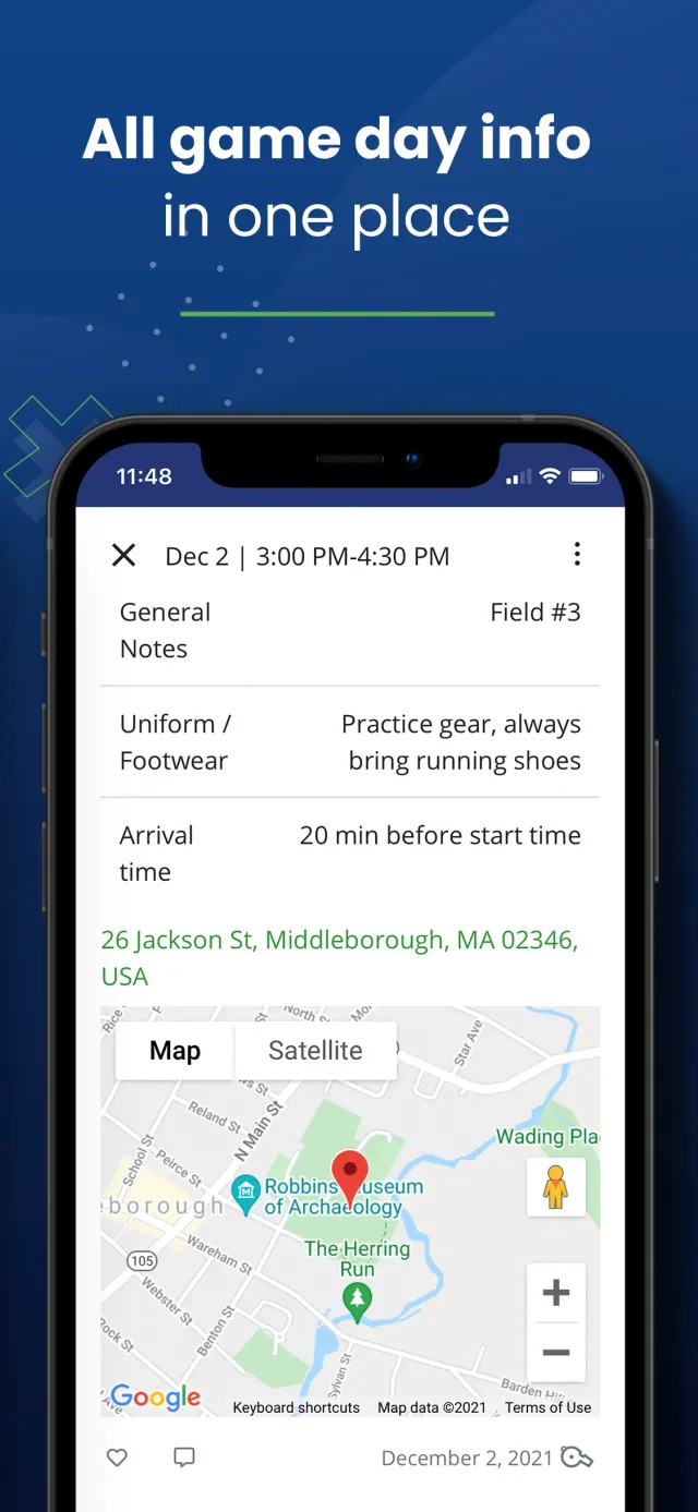 GotSport Team App - Screen 4