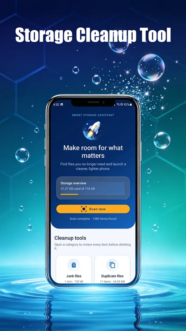 Storage Cleanup Tool - Screen 1