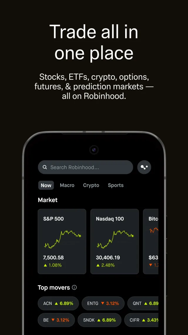 Robinhood: Trading & Investing - Screen 1
