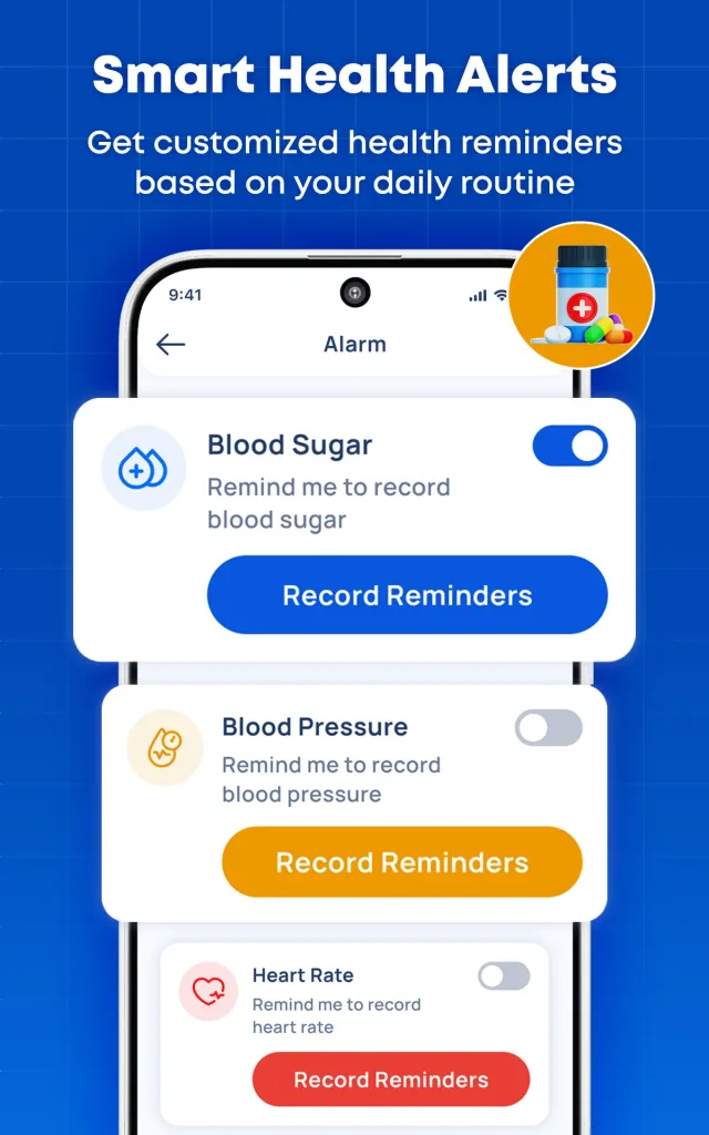 Blood Sugar & Pressure Tracker - Screen 2