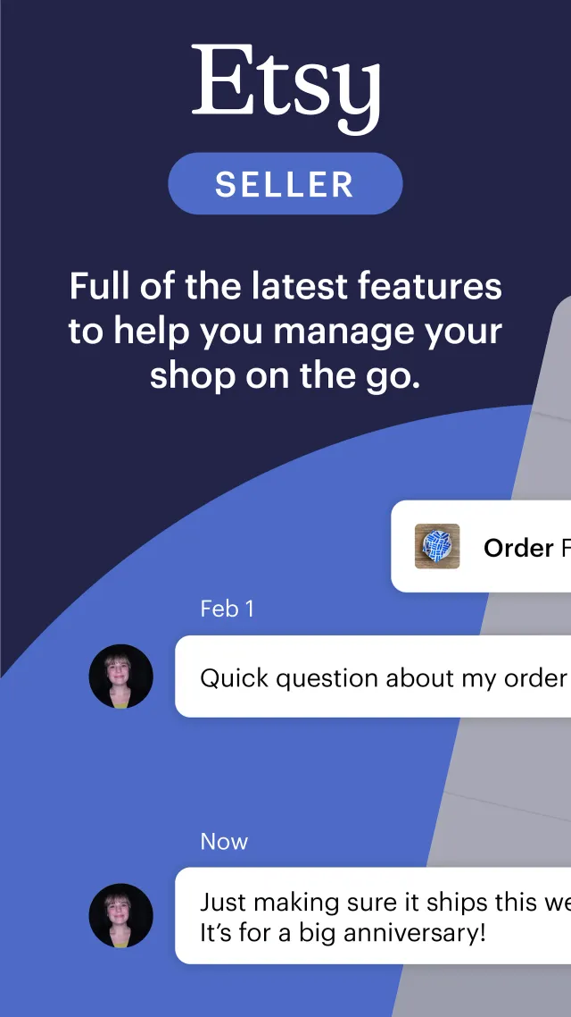 Etsy Seller: Manage Your Shop - Screen 1