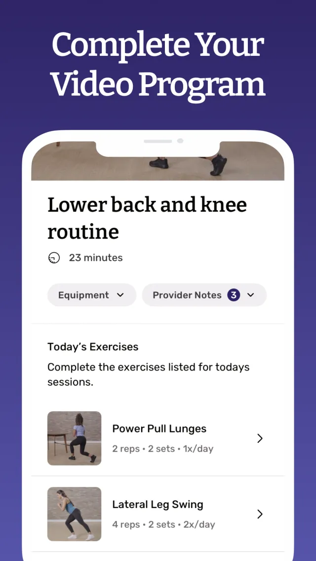 Limber Health Home Exercise - Screen 5