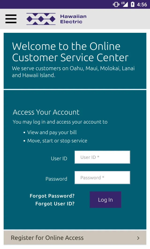 Hawaiian Electric Mobile - Screen 2