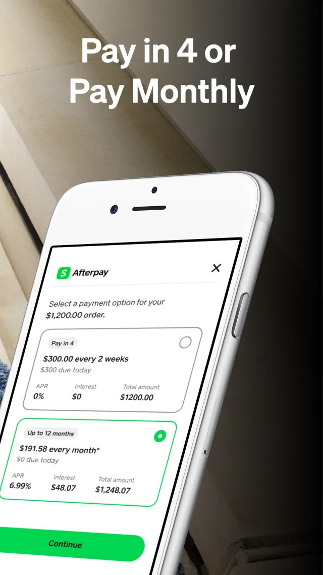 Afterpay: Pay over time - Screen 2