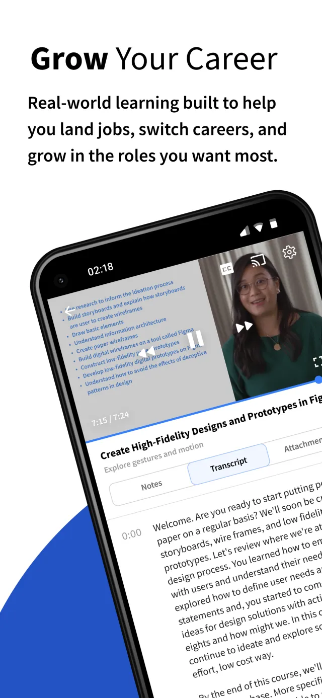 Coursera: Grow your career - Screen 1
