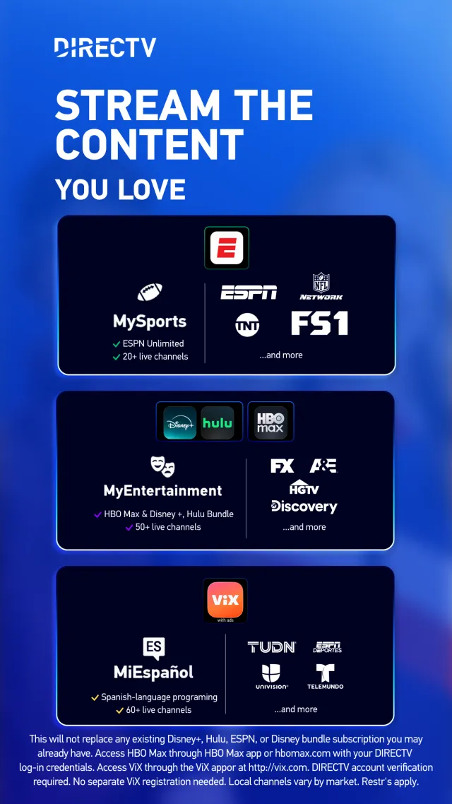 DIRECTV: TV & Movie Streaming - Screen 1