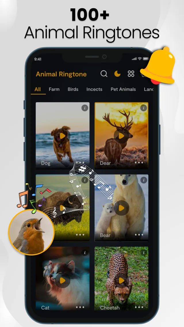 Animal sounds & wallpaper - Screen 1
