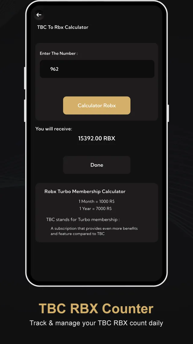 RBX Count Pro - Calc Rbux - Screen 2