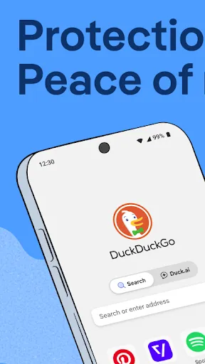 DuckDuckGo, optional Duck.ai - Screen 1